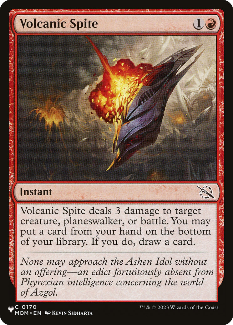 Volcanic Spite (LIST-MOM-170) [The List]
