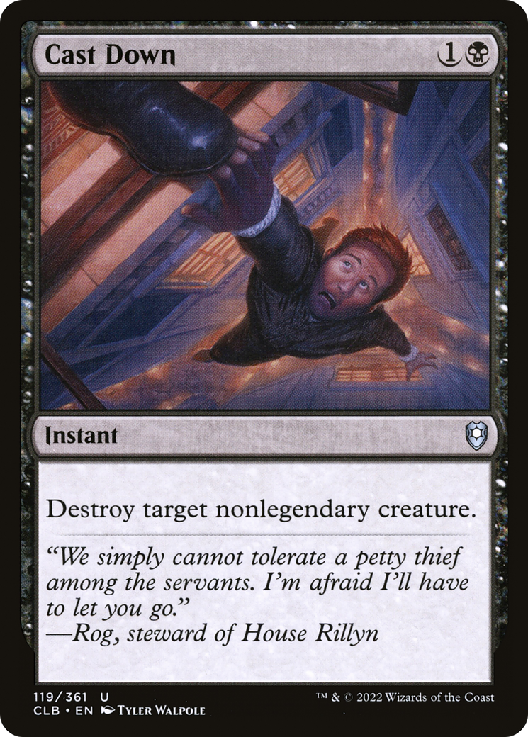 Cast Down (CLB-119) [Commander Legends: Battle for Baldur's Gate] Foil