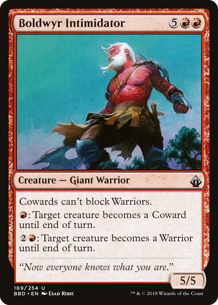 Boldwyr Intimidator (BBD-169) [Battlebond] Foil