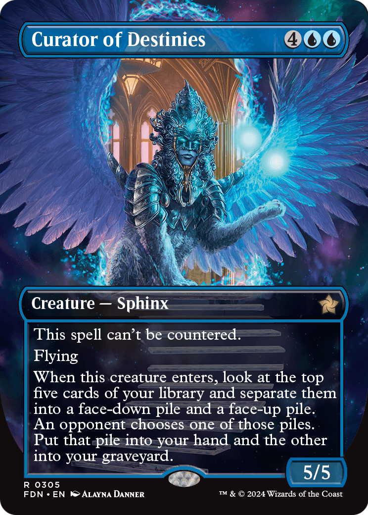 Curator of Destinies (Borderless) (FDN-305) [Foundations]