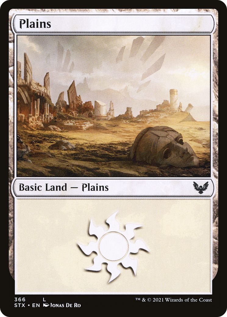 Plains (STX-366) [Strixhaven: School of Mages] Foil