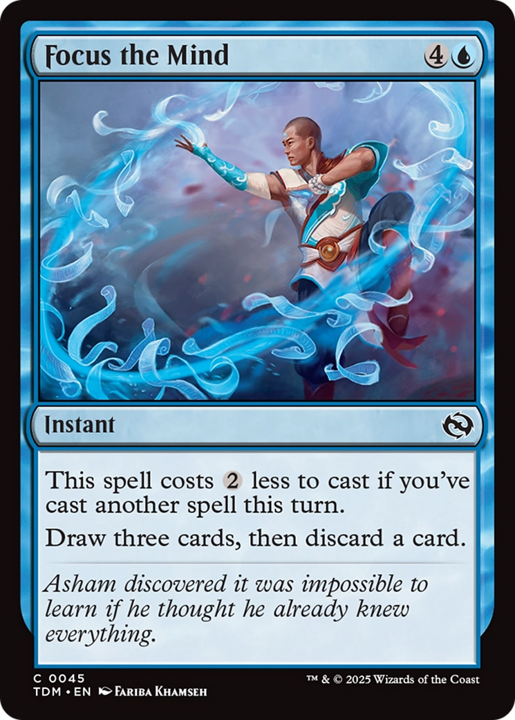 Focus the Mind (TDM-045) [Tarkir: Dragonstorm] Foil