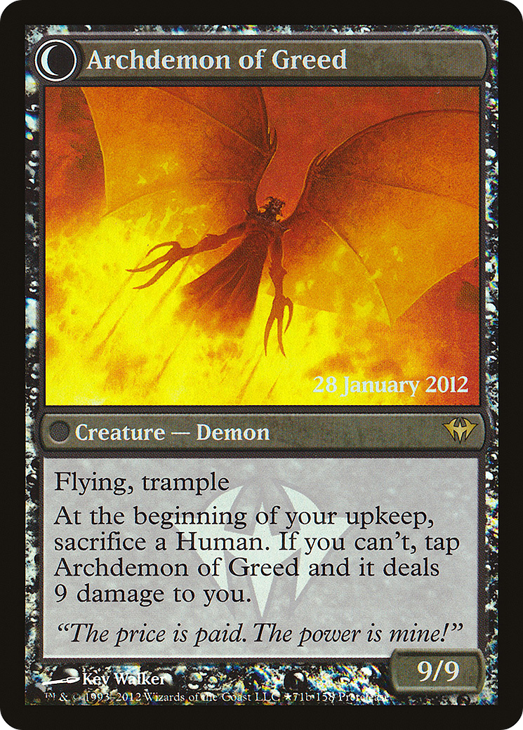 Ravenous Demon (PRE-71★) [Dark Ascension Promos] Foil