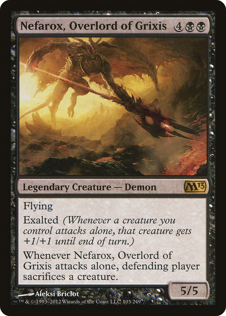 Nefarox, Overlord of Grixis (M13-103) [Magic 2013] Foil
