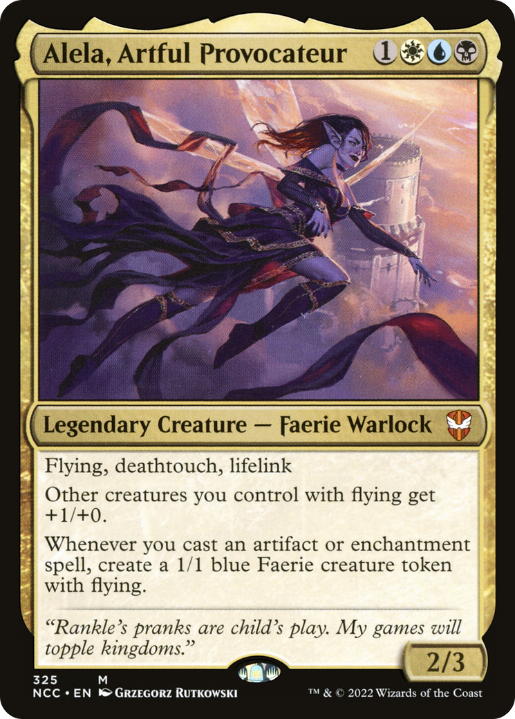 Alela, Artful Provocateur (NCC-325) [New Capenna Commander]