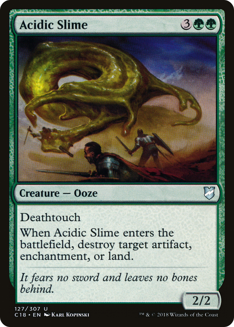 Acidic Slime (C18-127) [Commander 2018]