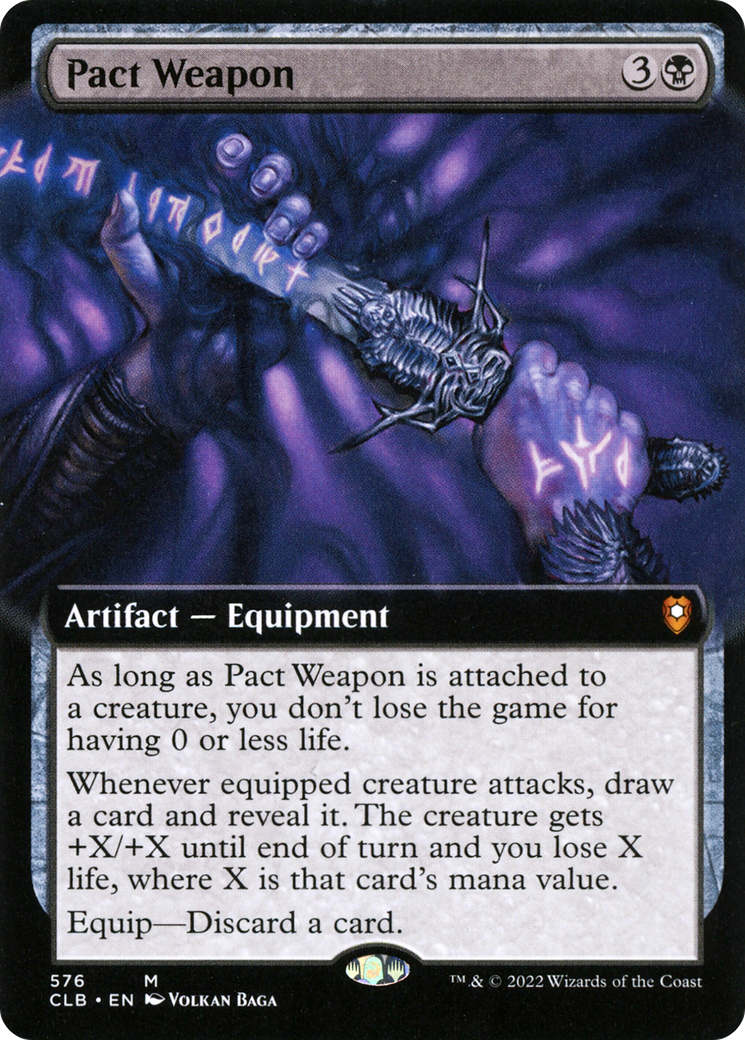 Pact Weapon (Extended Art) (CLB-576) [Commander Legends: Battle for Baldur's Gate] Foil