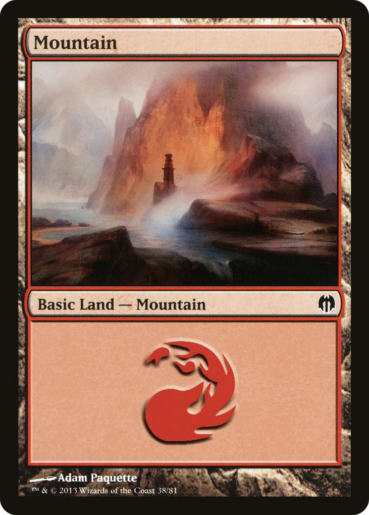 Mountain (DDL-038) [Duel Decks: Heroes vs. Monsters]