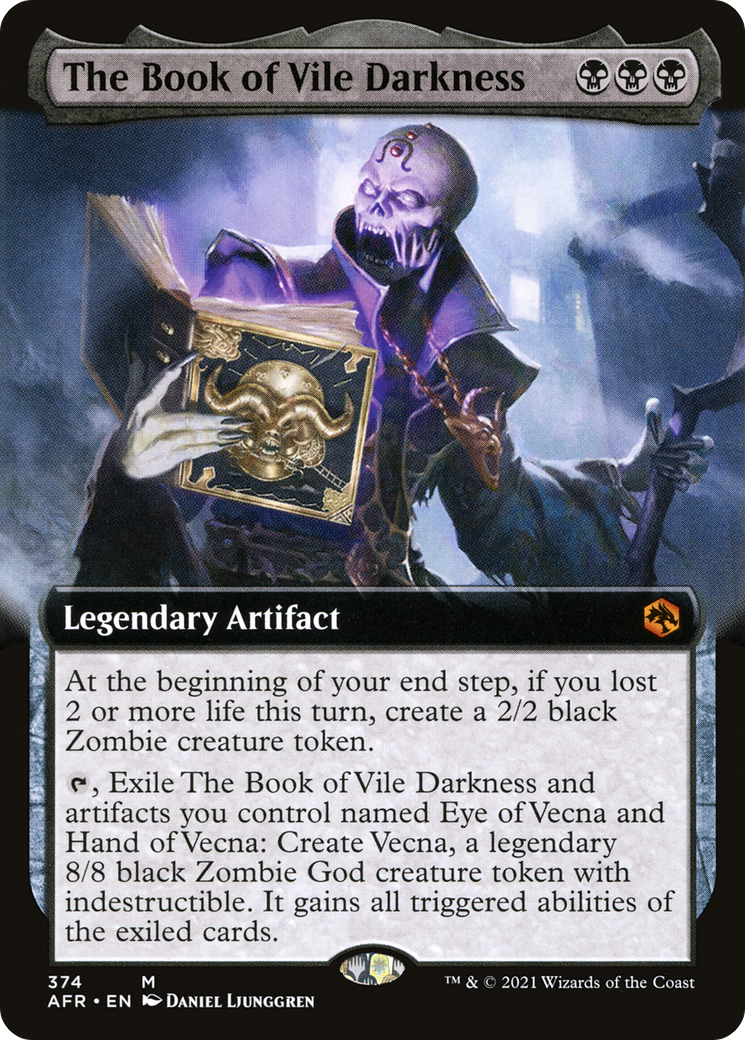 The Book of Vile Darkness (Extended Art) (AFR-374) [Adventures in the Forgotten Realms] Foil