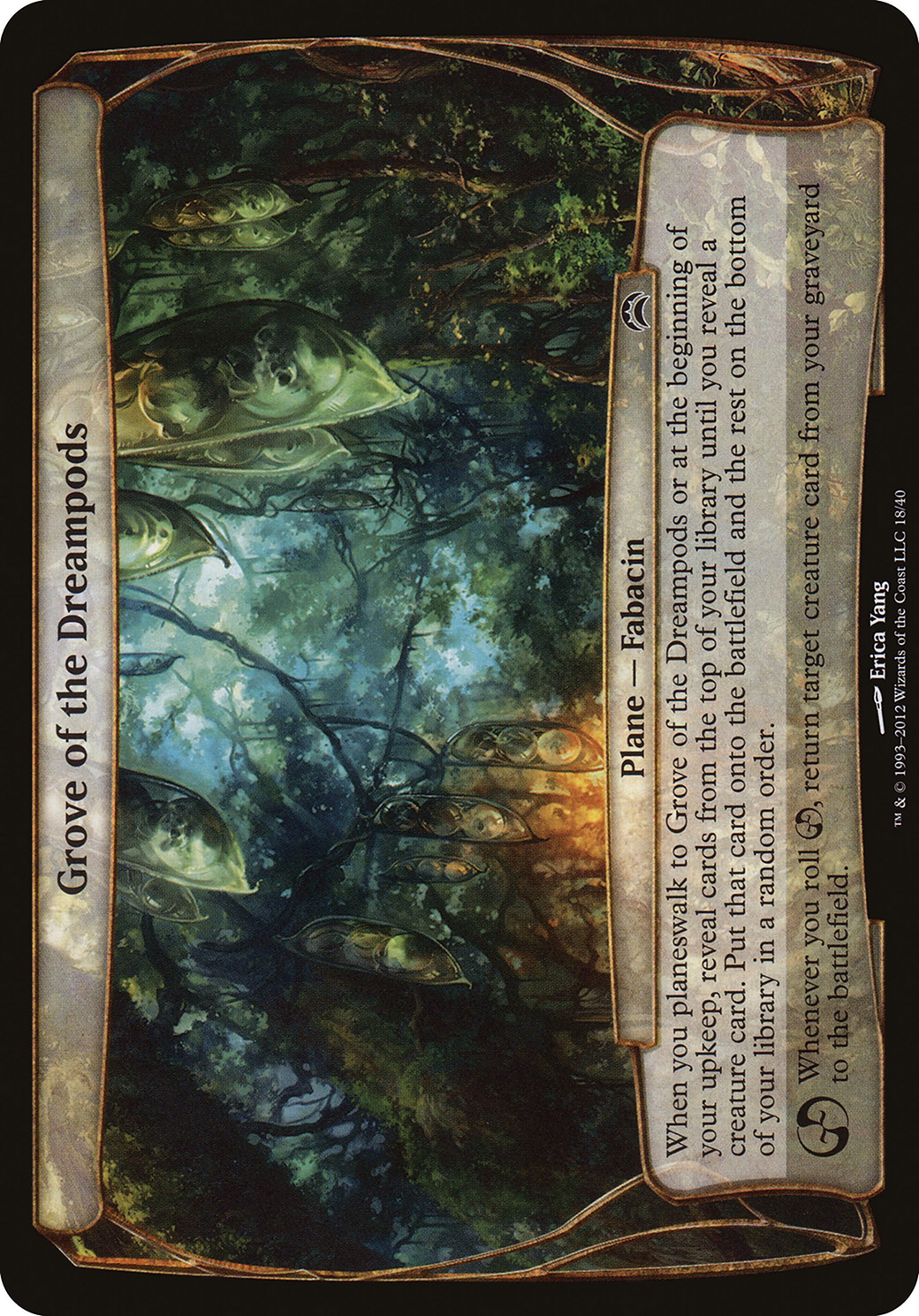 Grove of the Dreampods (Planechase 2012) (OVER-018) [Planechase 2012 Planes] Foil