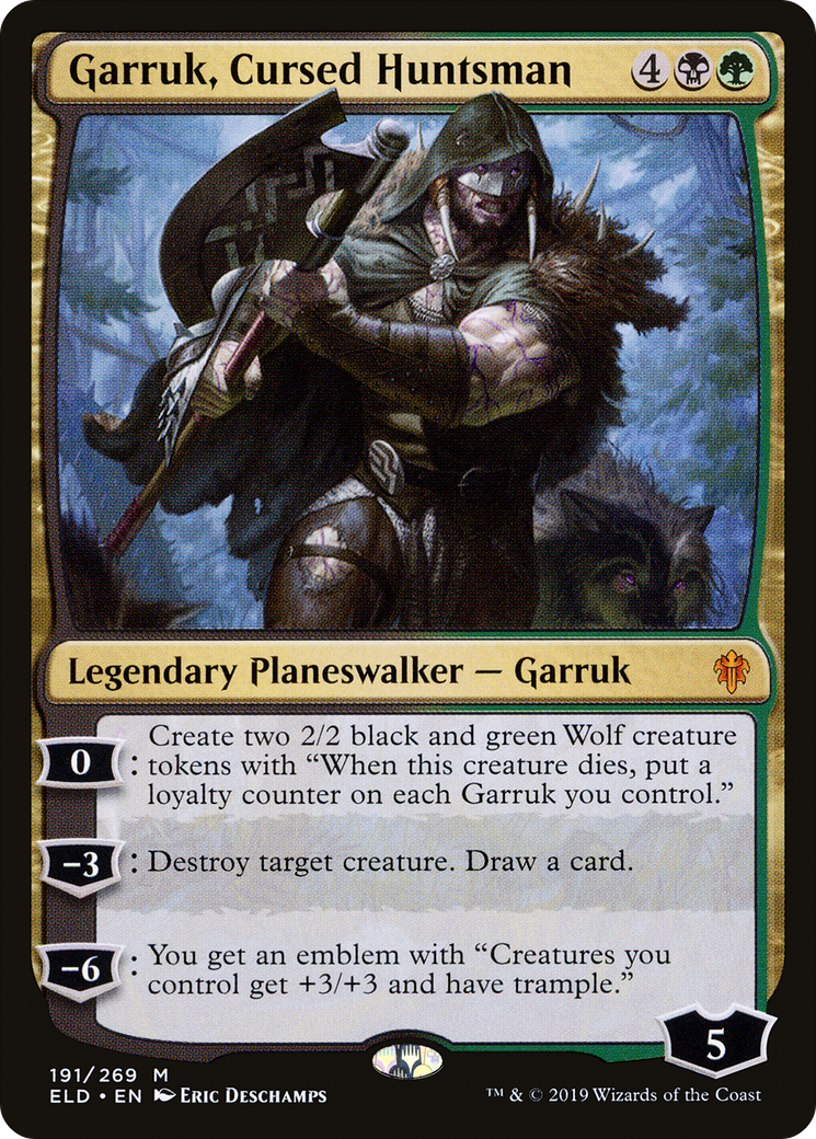 Garruk, Cursed Huntsman (ELD-191) [Throne of Eldraine] Foil