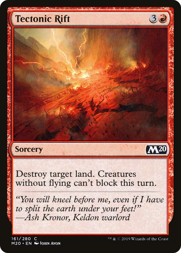 Tectonic Rift (M20-161) [Core Set 2020] Foil