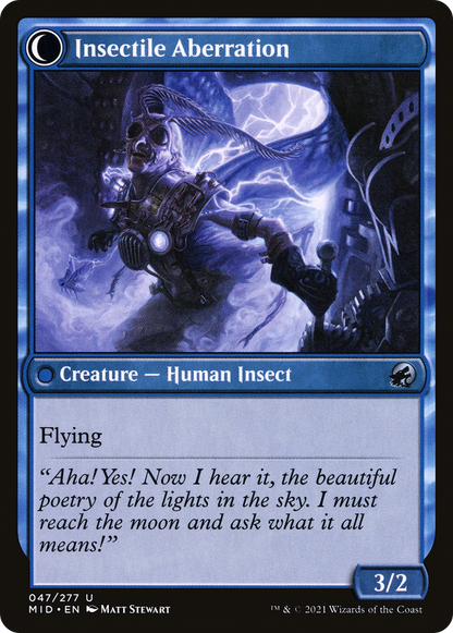 Delver of Secrets (MID-047) [Innistrad: Midnight Hunt] Foil