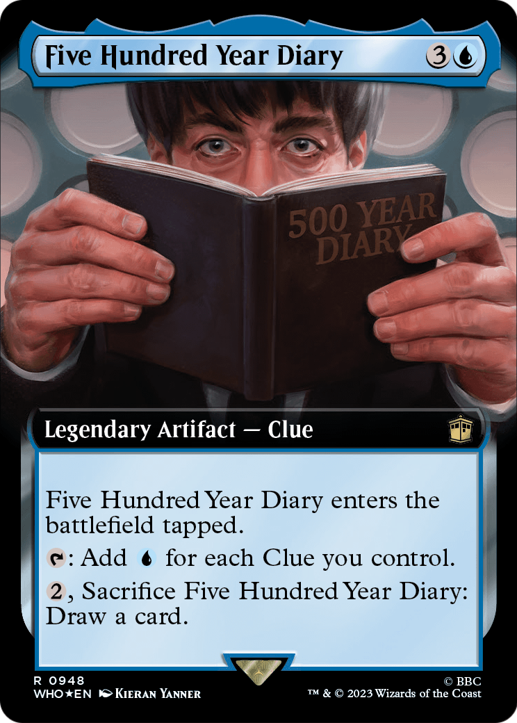 Five Hundred Year Diary (Extended Art) (Surge Foil) (WHO-948) [Doctor Who] Foil