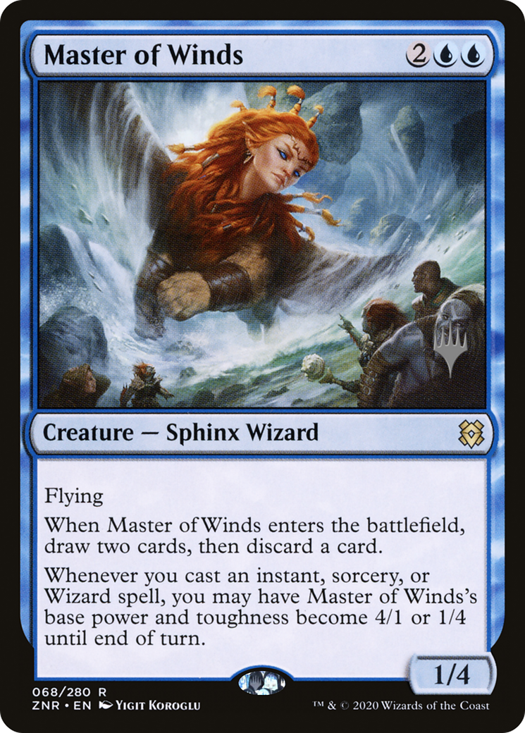 Master of Winds (PPZNR-068) [Promo Pack: Zendikar Rising Promos] Foil