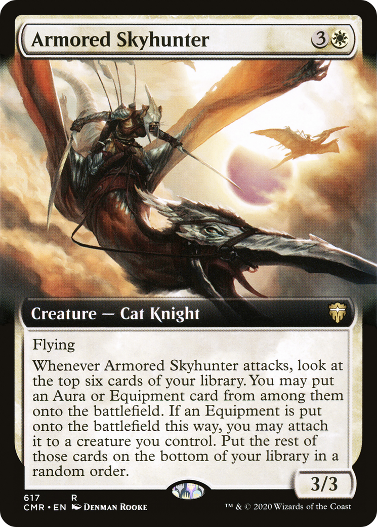 Armored Skyhunter (Extended Art) (CMR-617) [Commander Legends]