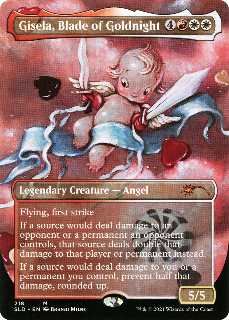 Gisela, Blade of Goldnight (SLD-218) (Borderless) [Secret Lair Drop] Foil