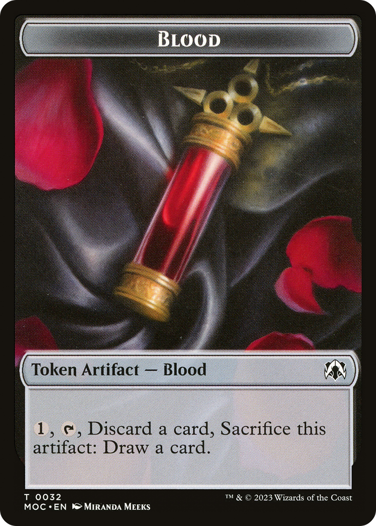 Blood (TMOC-032) [March of the Machine Commander Tokens]