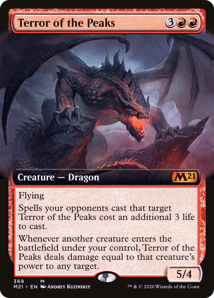 Terror of the Peaks (Extended Art) (M21-369) [Core Set 2021] Foil