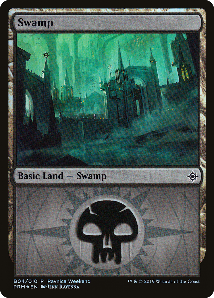 Swamp - Orzhov (B04) (LARP-004) [RNA Ravnica Weekend] Foil