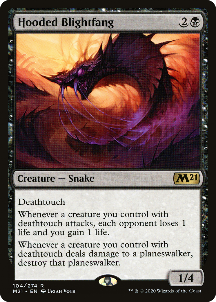 Hooded Blightfang (M21-104) [Core Set 2021]