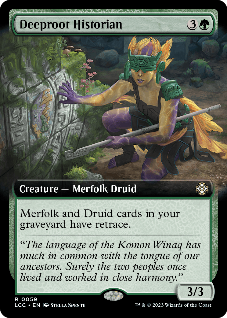 Deeproot Historian (Extended Art) (LCC-059) [The Lost Caverns of Ixalan Commander]