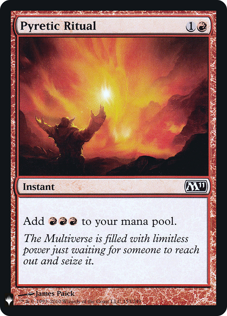 Pyretic Ritual (LIST-M11-153) [The List] Foil