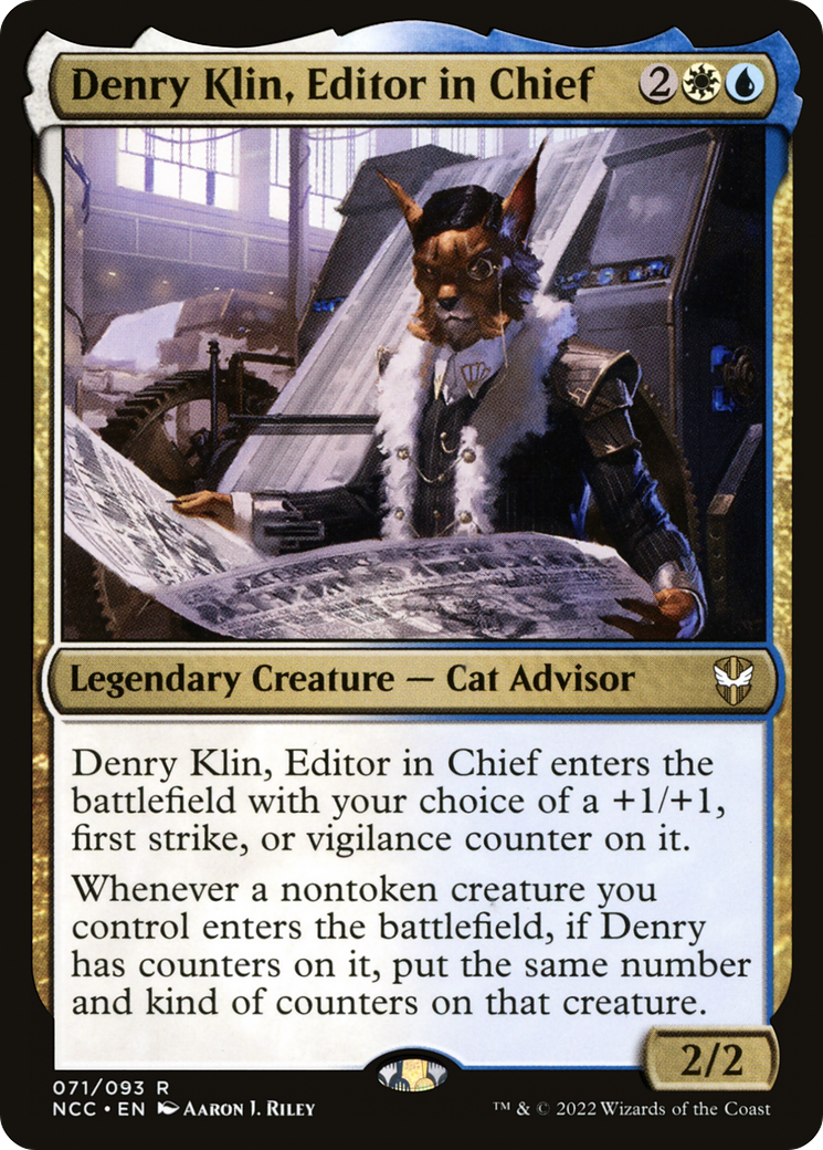Denry Klin, Editor in Chief (NCC-071) [New Capenna Commander]