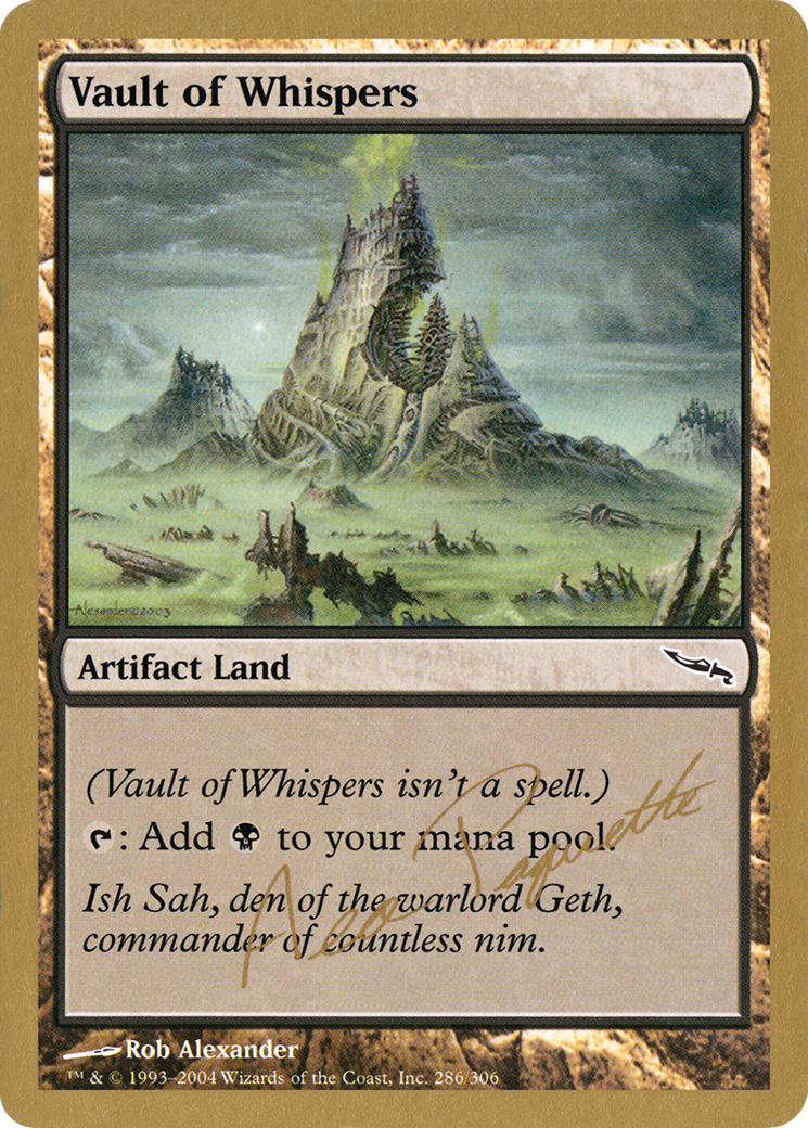 Vault of Whispers - 2004 Aeo Paquette (MRD) [World Championship Decks 2004]