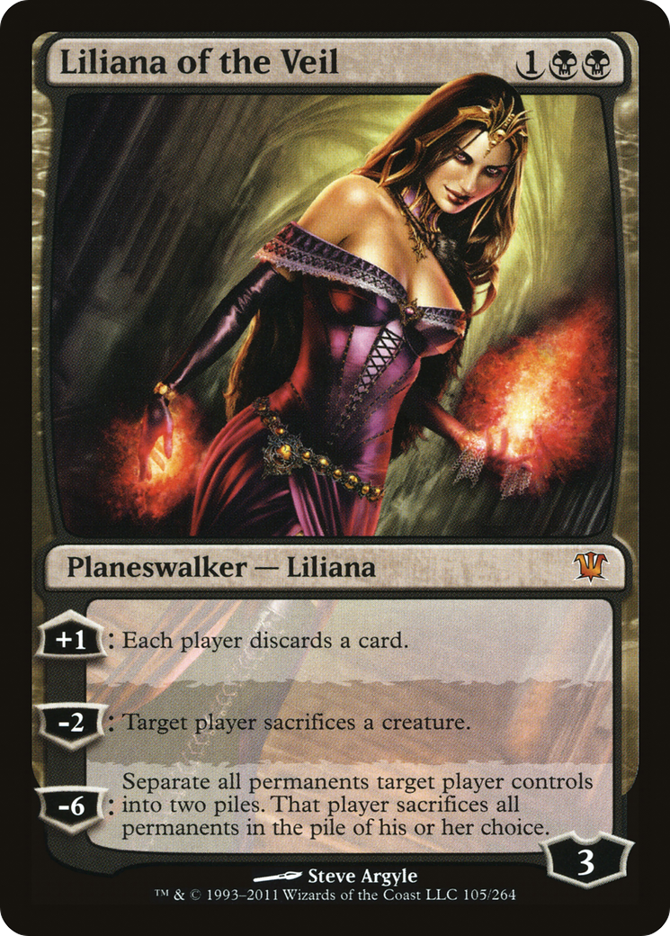 Liliana of the Veil (ISD-105) [Innistrad] Foil