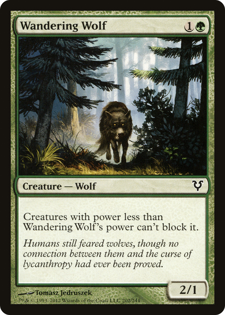 Wandering Wolf (AVR-202) [Avacyn Restored] Foil