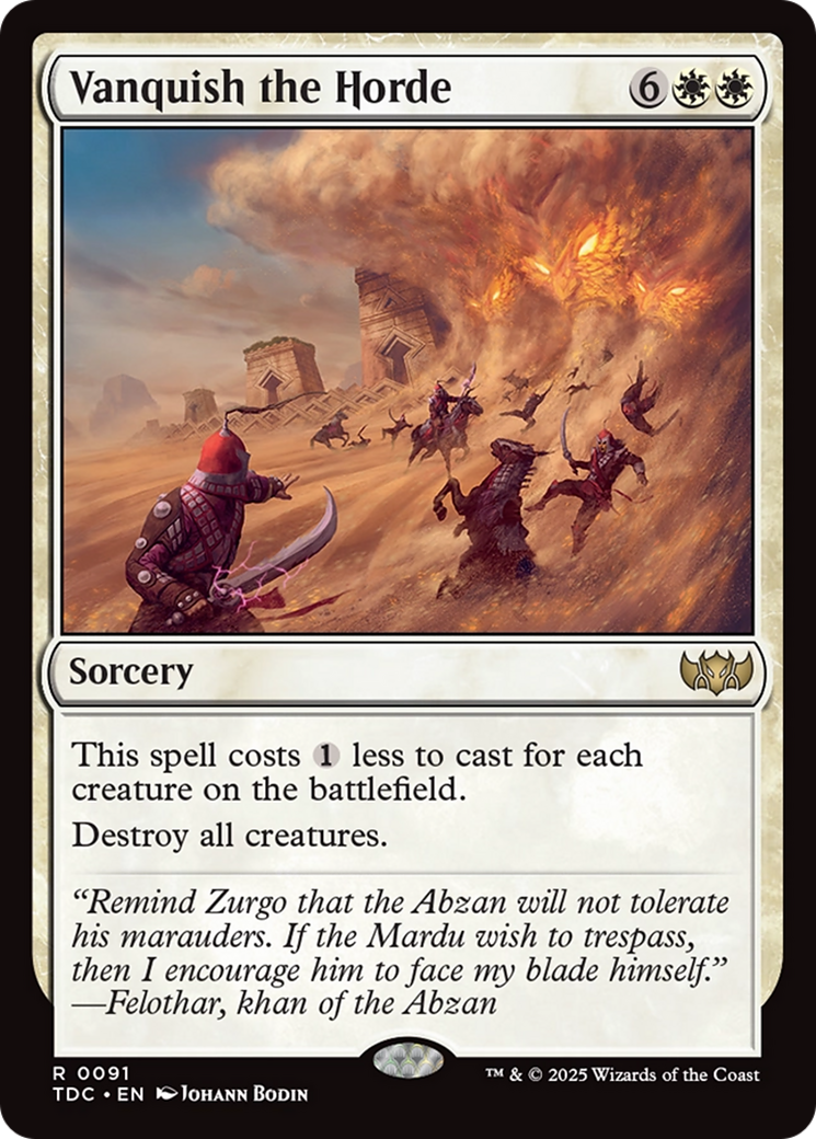 Vanquish the Horde (TDC-091) [Commander: Tarkir: Dragonstorm]