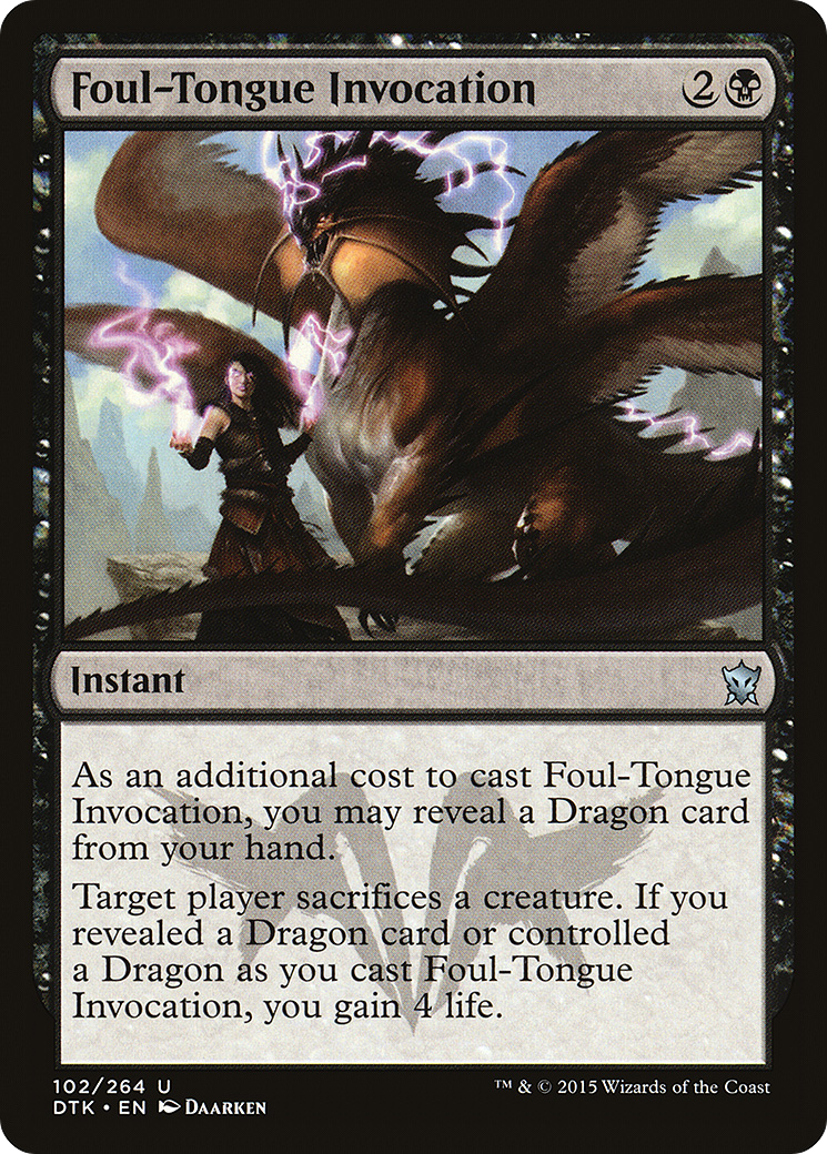 Foul-Tongue Invocation (DTK-102) [Dragons of Tarkir]