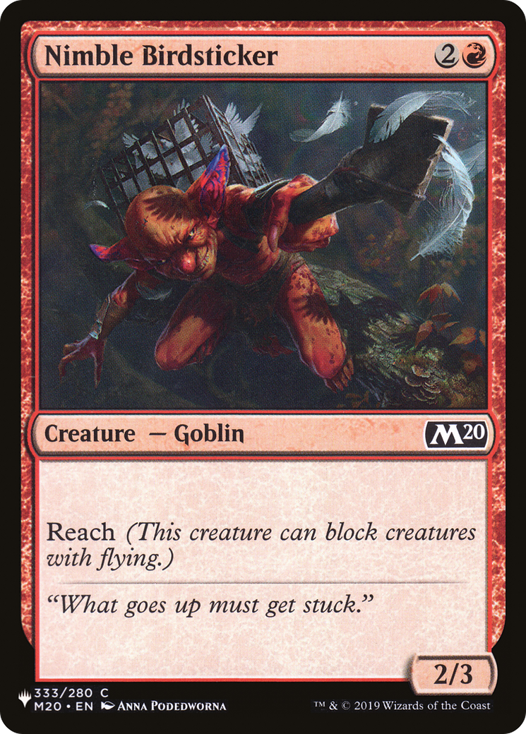 Nimble Birdsticker (LIST-M20-333) [The List]