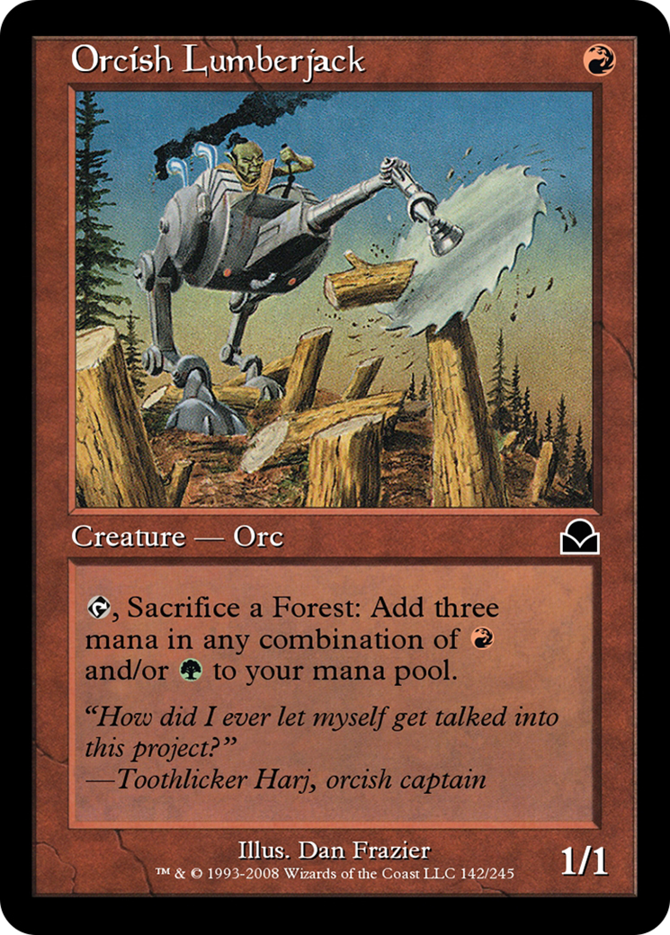 Orcish Lumberjack (ME2-142) [Masters Edition II] Foil