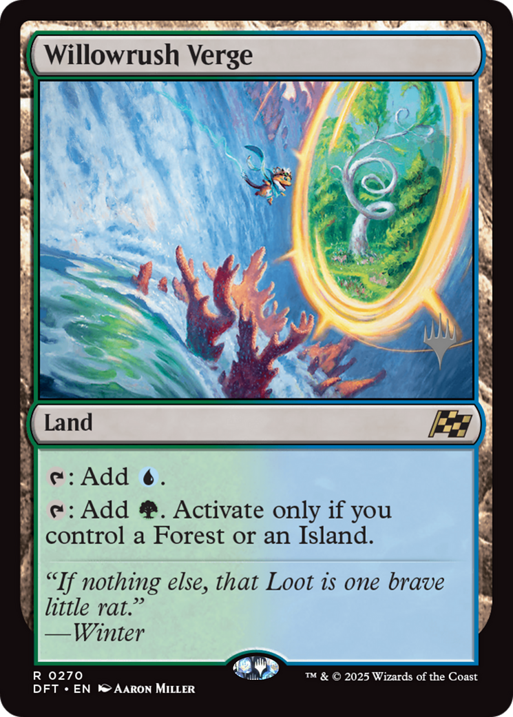 Willowrush Verge (PPDFT-270) [Promo Pack: Aetherdrift] Foil