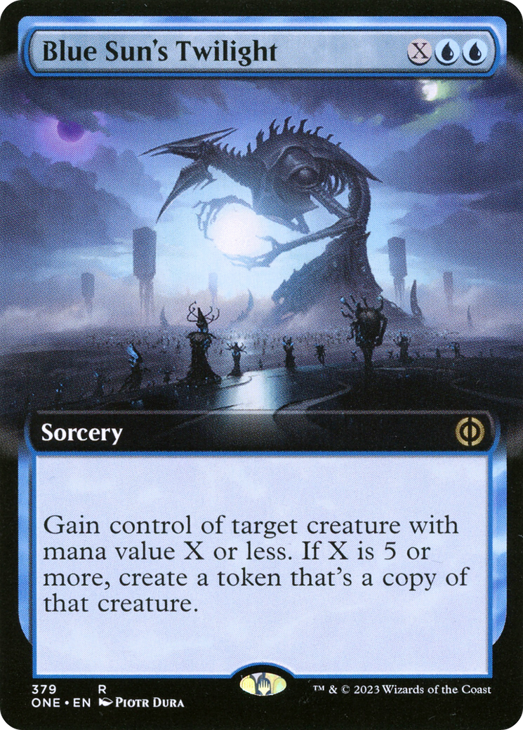 Blue Sun's Twilight (Extended Art) (ONE-379) [Phyrexia: All Will Be One] Foil