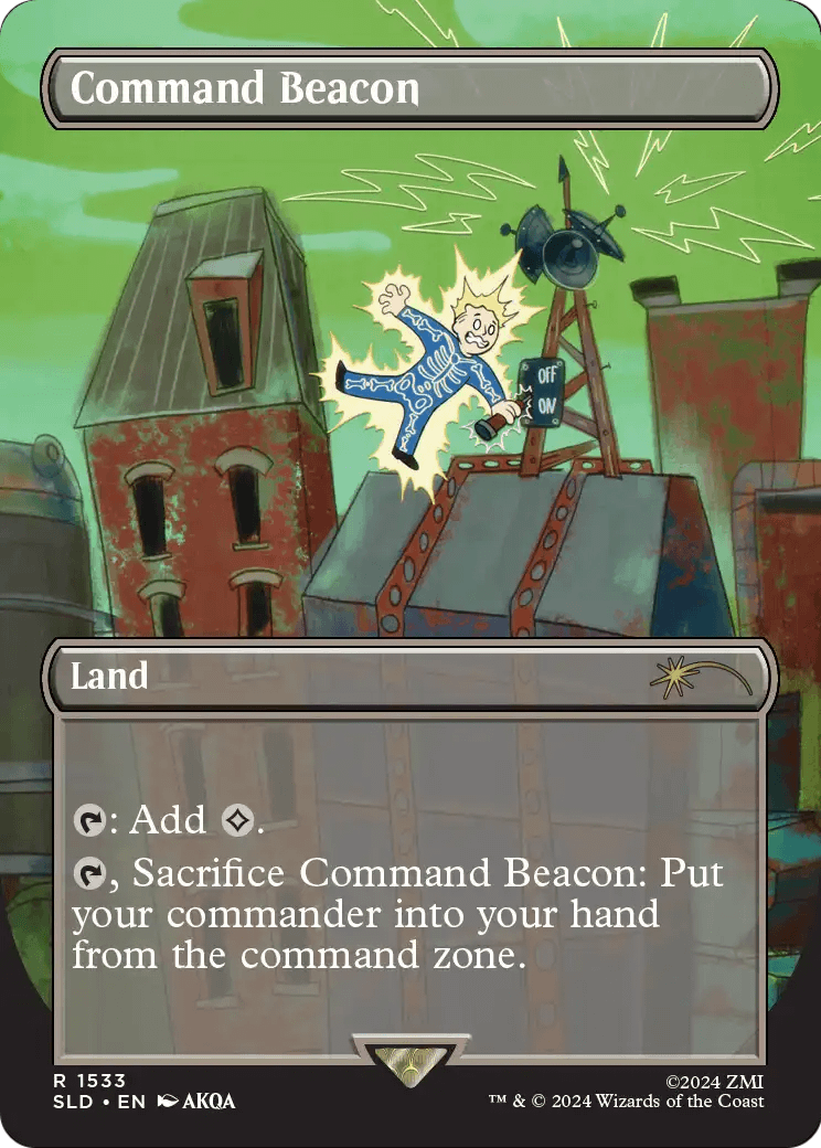 Command Beacon (SLD-1533) (Borderless) [Secret Lair Drop]