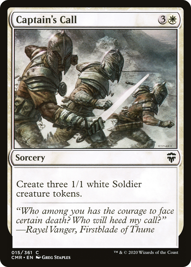 Captain's Call (CMR-015) [Commander Legends]