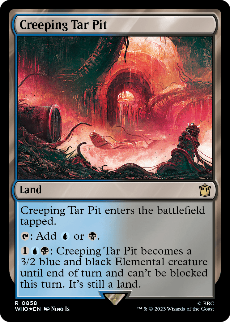 Creeping Tar Pit (Surge Foil) (WHO-858) [Doctor Who] Foil