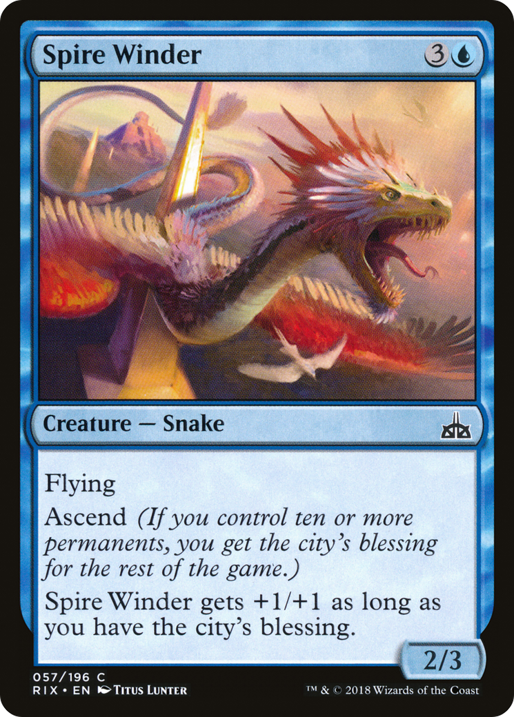 Spire Winder (RIX-057) [Rivals of Ixalan]