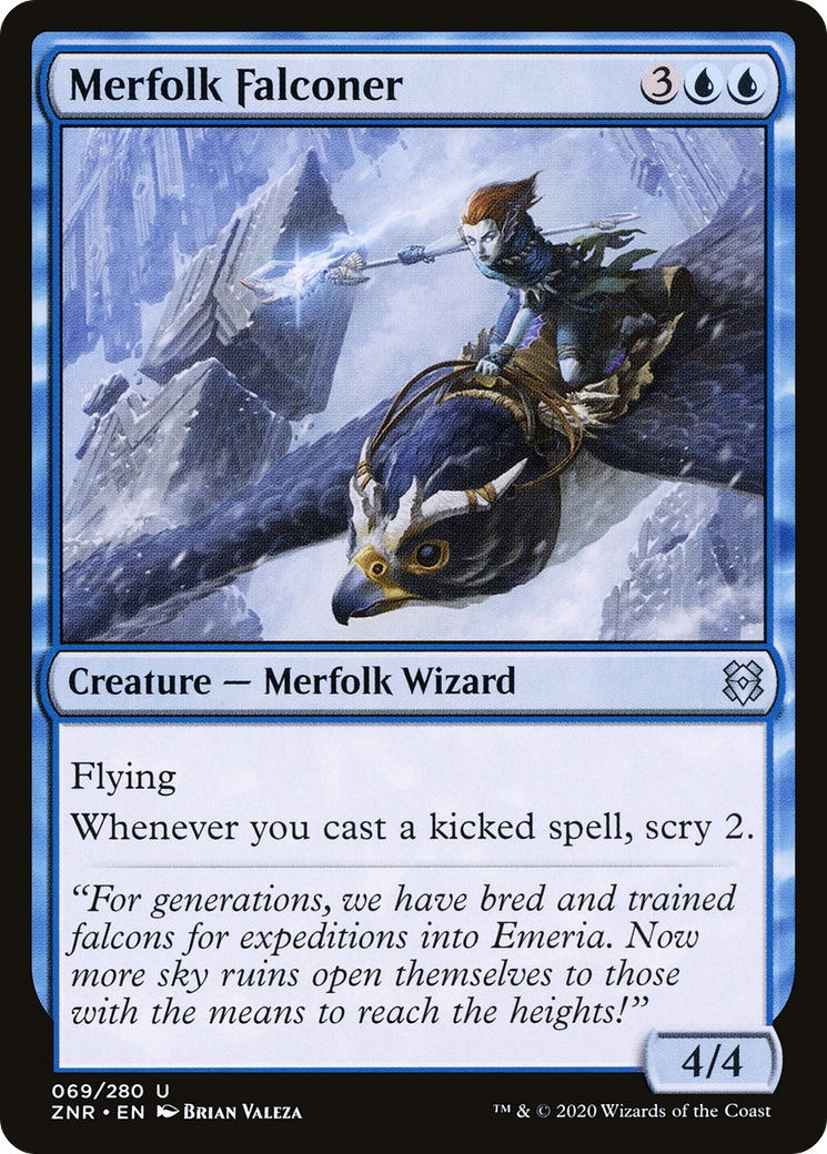 Merfolk Falconer (ZNR-069) [Zendikar Rising]
