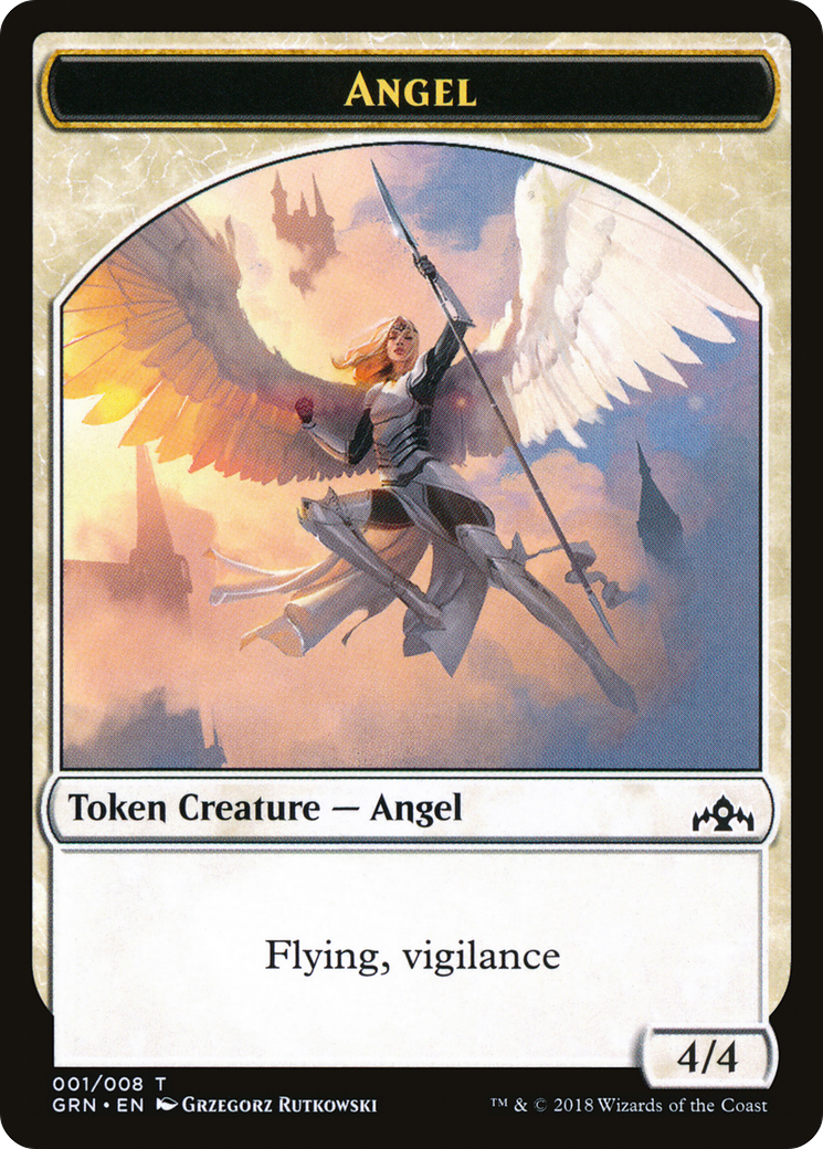 Angel Token (GRN-001) [Guilds of Ravnica Tokens]