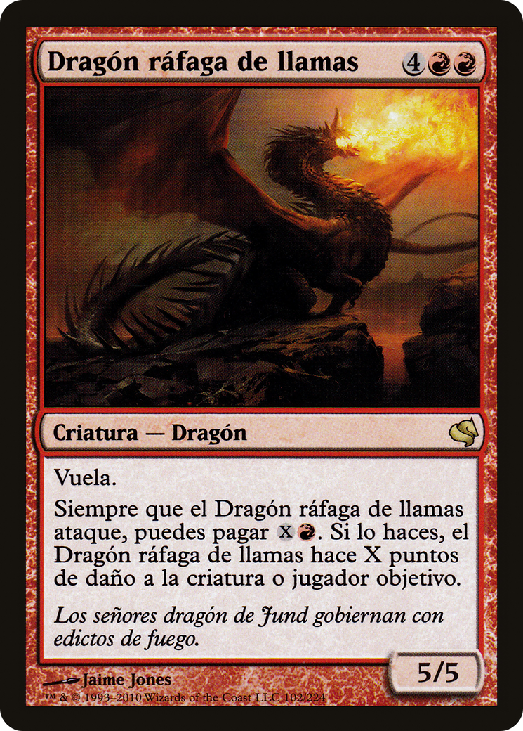 Flameblast Dragon (Spanish) - "Dragon rafaga de llamas" (PS11-102) [Salvat 2011]