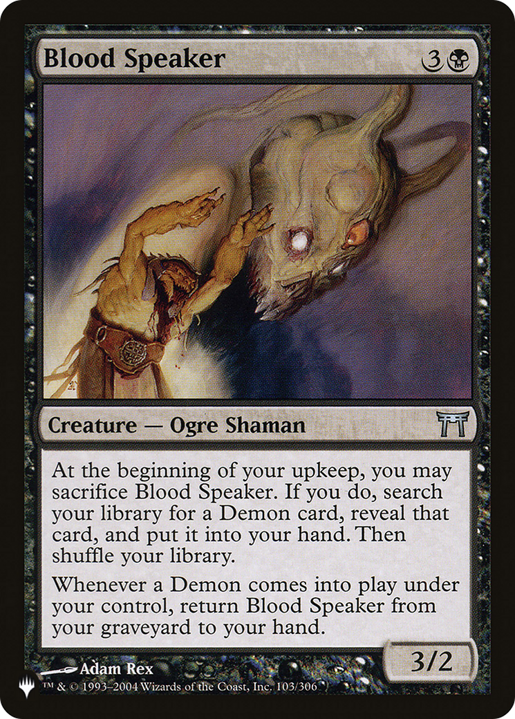Blood Speaker (LIST-CHK-103) [The List]
