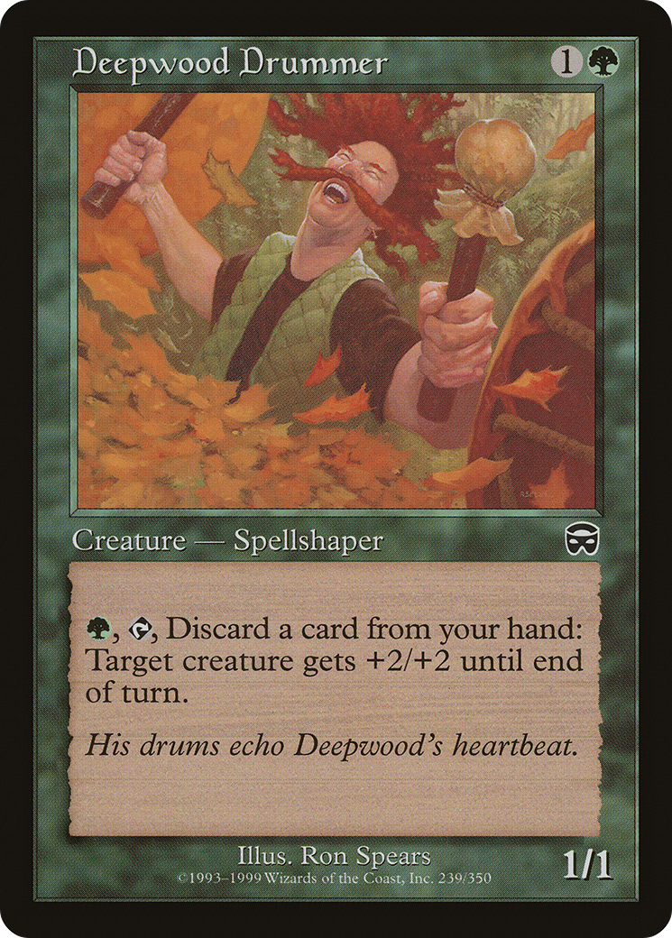 Deepwood Drummer (MMQ-239) [Mercadian Masques] Foil