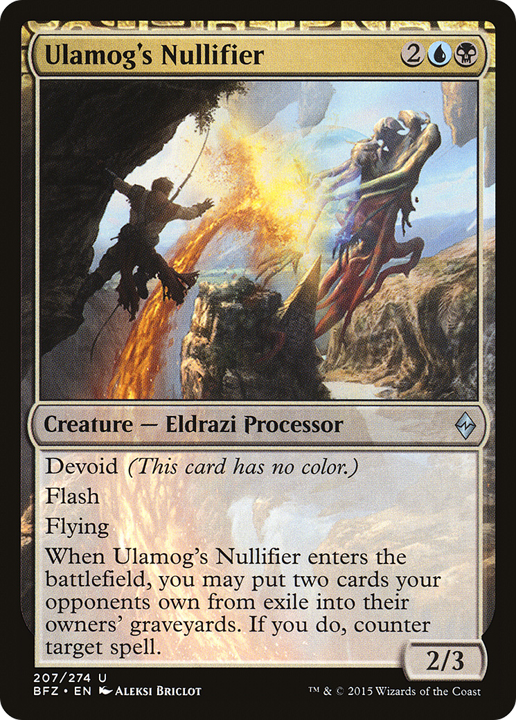 Ulamog's Nullifier (BFZ-207) [Battle for Zendikar]