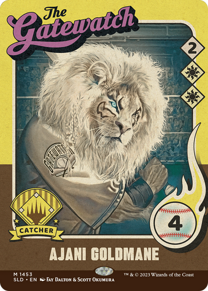 Ajani Goldmane (SLD-1453) (Borderless) [Secret Lair Drop]