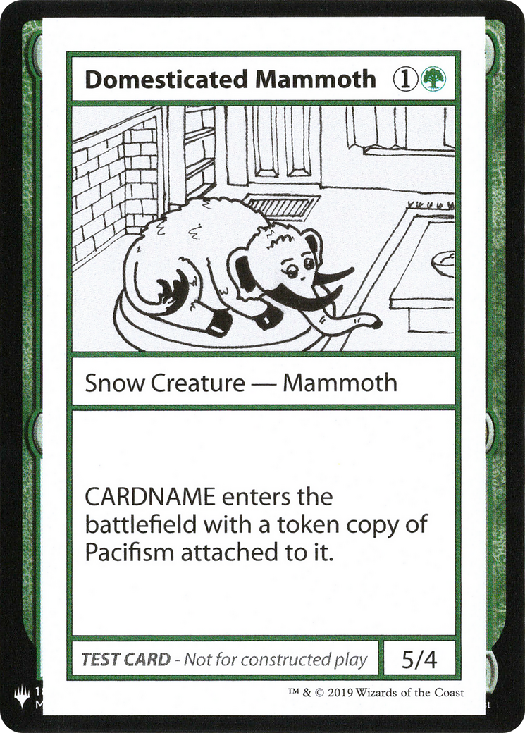 Domesticated Mammoth [Mystery Booster Playtest Cards 2019]
