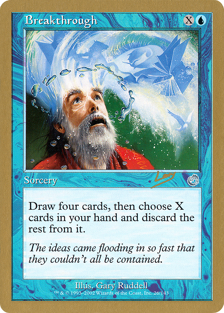 Breakthrough - 2002 Raphael Levy (TOR) [World Championship Decks 2002]